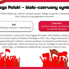 Tłum ludzi wznosi biało-czerwone flagi i transparenty.