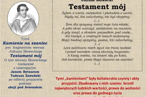 Kamienie na szaniec wiersz - analiza i znaczenie w kontekście Słowackiego